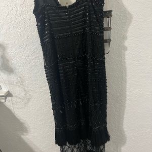Beautiful & Fun Black beaded dress can be vintage look